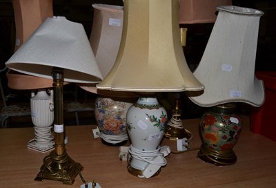 Lot 1070 - Six decorative table lamps