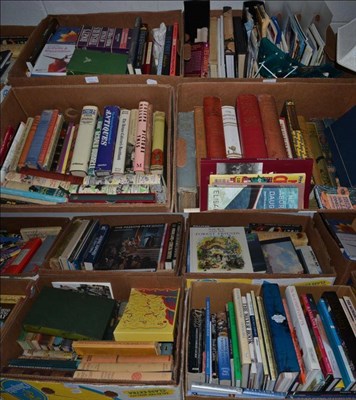 Lot 1074 - Ten boxes of books including novels