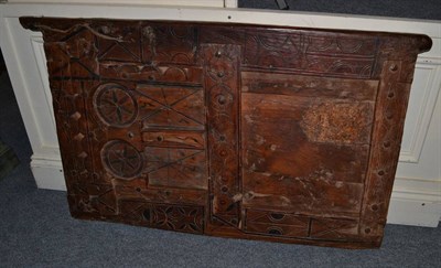 Lot 1110 - An antique wooden convent door, possibly 16th century