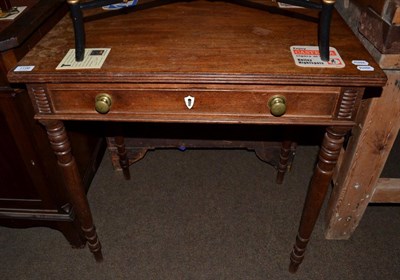 Lot 1196 - A Regency mahogany single drawer table