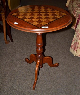 Lot 1207 - A chess top table