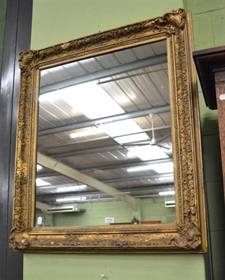 Lot 1215 - A 19th century gilt framed rectangular mirror