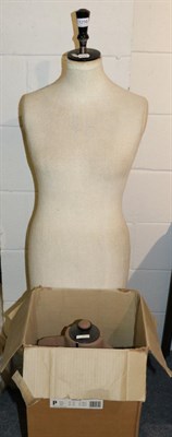 Lot 1259 - Height adjustable mannequin on a metal base, and a later adjustable example (2)