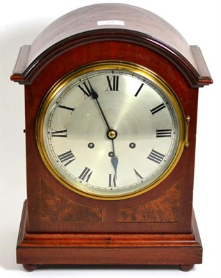 Lot 27 - A quarter striking table clock, movement backplate stamped Gustav Becker