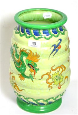 Lot 39 - A Crown Ducal, Charlotte Rhead, Manchu pattern vase