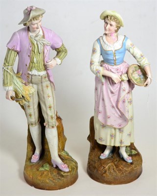 Lot 47 - A pair of Bisque figures
