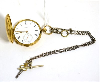 Lot 103 - A full hunter pocket watch, dial signed G H Lindemann, Locle