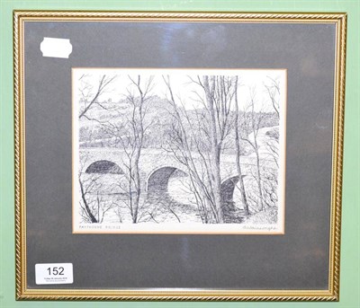 Lot 152 - Alfred Wainwright (1907-1991) original pen & ink drawing ";Paythorne Bridge"; signed in pencil...