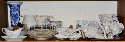 Lot 167 - A quantity of ceramics and miscellaneous items including a reproduction Chinese export plate...