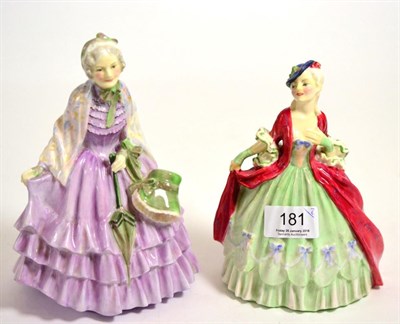 Lot 181 - Two Royal Doulton Figurines ";The Gentlewoman"; HN1632 issued 1934/1949 designed by Leslie...