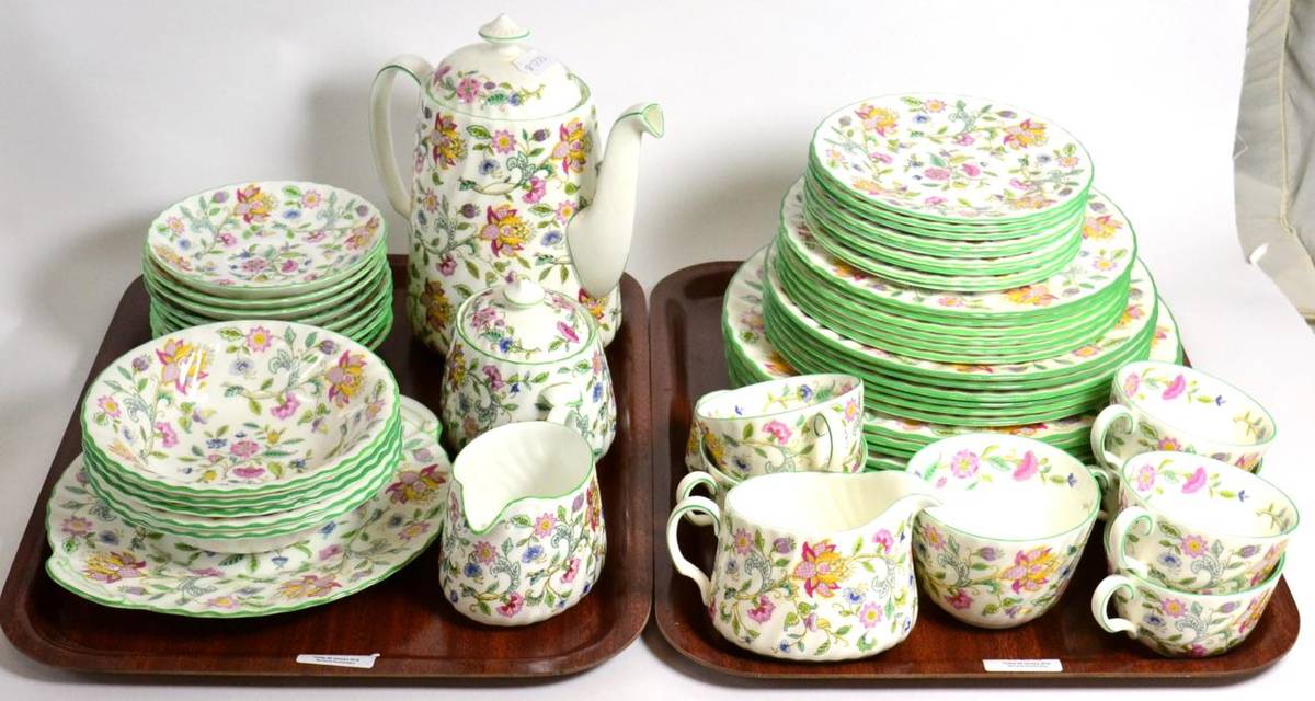 Lot 326 - Minton Haddon Hall pattern tea/dinner