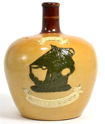 Lot 7 - A Doulton Lambeth stoneware Special Highland whisky bottle