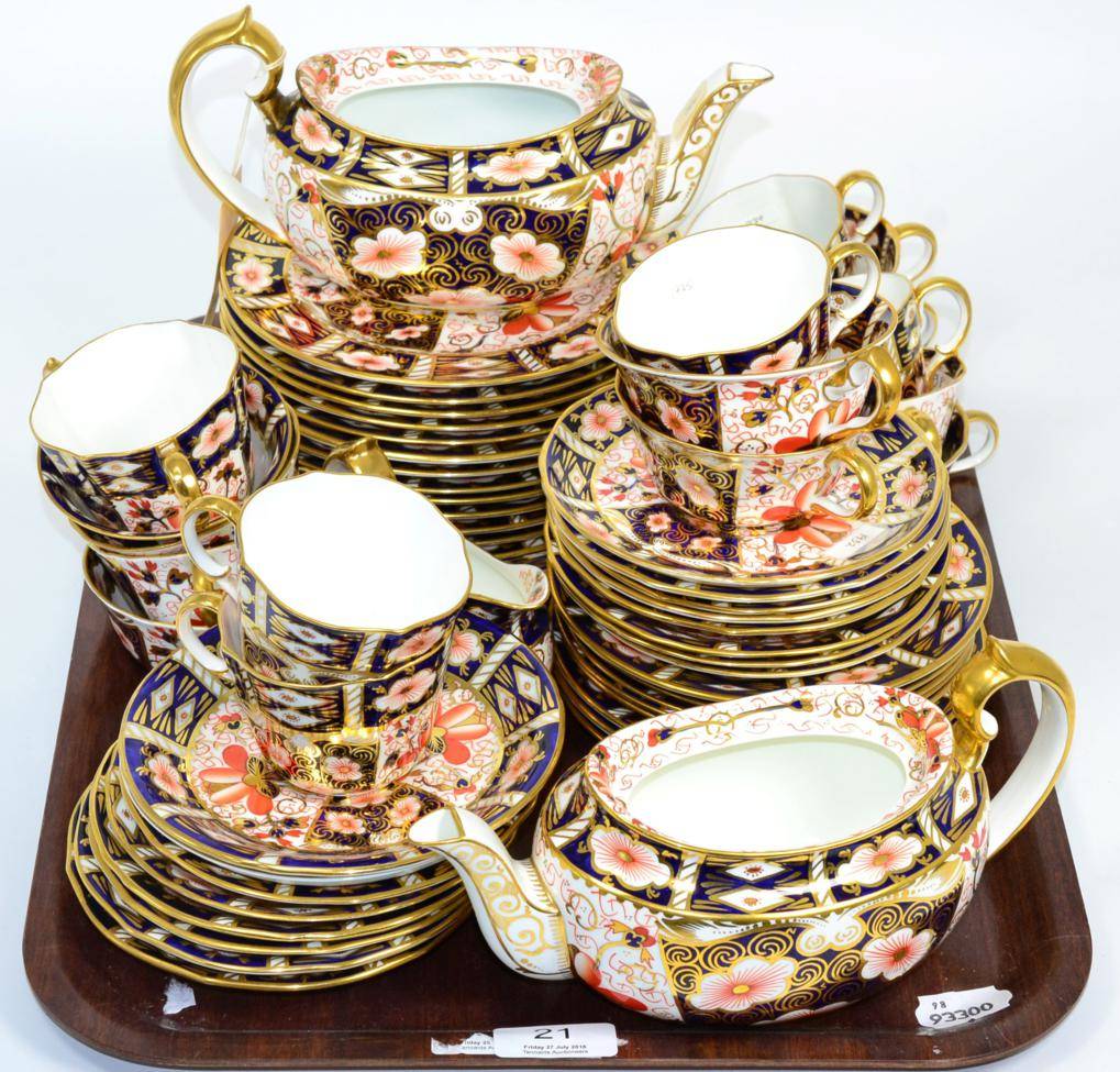 Lot 21 - Royal Crown Derby Imari pattern teawares