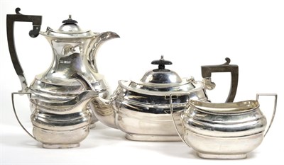 Lot 62 - A four piece silver tea service marked for Sheffield