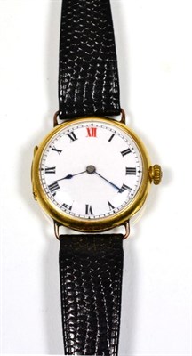 Lot 68 - An 18 carat gold wristwatch