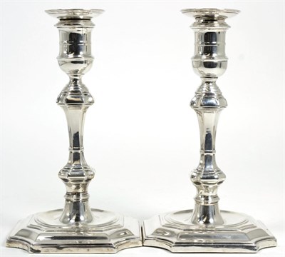 Lot 124 - A pair of silver candlesticks, Sheffield 1893