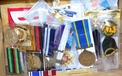 Lot 364 - A collection of medals, mainly replicas including miniatures