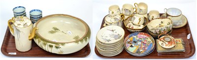 Lot 367 - A collection of Japanese and Chinese porcelain and pottery including Satsuma (qty)