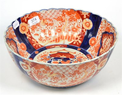 Lot 374 - A 19th century Japanese Imari punch bowl