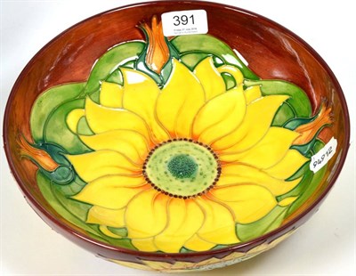 Lot 391 - A modern Moorcroft 'Inca' pattern bowl, 1994