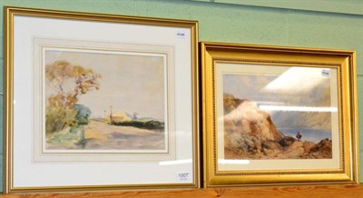 Lot 1007 - John Brandon Smith (Exhib.1859-1884), 'A Mountain Lake' , watercolour, signed and dated 1852...