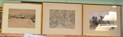 Lot 1011 - Fred Lawson ";Bolton Castle"; watercolour, signed; together with a further watercolour by the...