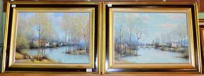 Lot 1026 - Vergne, a pair of 20th century oils