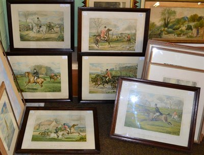 Lot 1037 - After, H. Watkins Wild, a set of six hunting prints, engraved by E. Kaufmann, published by...