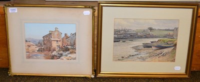 Lot 1055 - Fred Lawson (1888-1968), Hawes, watercolour together with F Suddards, an estray scene, watercolour