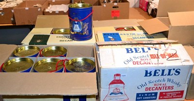 Lot 1133 - Bells commemoratives in tins, to include: three Christmas 1991 Extra Special, three Christmas...