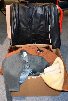 Lot 1138 - Sport and travel and other suede coats, fur jackets, fur coats, sheepskin jacket etc