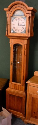 Lot 1188 - An oak cased longcase clock