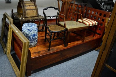 Lot 1204 - A Chinese style sleigh bed