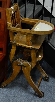 Lot 1205 - A 19th century metamorphic high chair