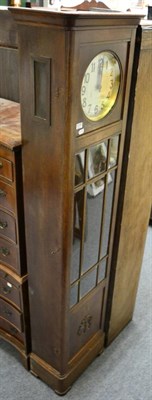 Lot 1216 - 1930's oak longcase clock