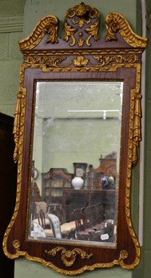 Lot 1269 - A George II style walnut and gilt gesso wall mirror