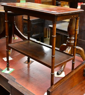 Lot 1296 - A 19th century mahogany two tier occasional table in the Aesthetic taste