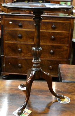 Lot 1315 - A reproduction mahogany tripod table&nbsp