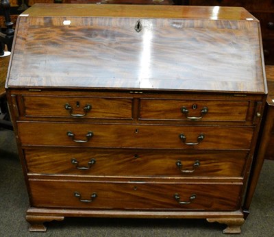 Lot 1316 - A George III mahogany bureau