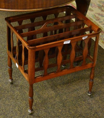 Lot 1340 - A 19th century four division mahogany Canterbury