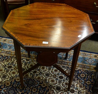 Lot 1350 - An Edwardian octagonal centre table