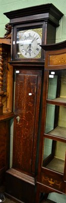 Lot 1405 - An oak thirty hour longcase clock