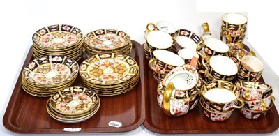 Lot 161 - ~ Royal Crown Derby Imari pattern teawares
