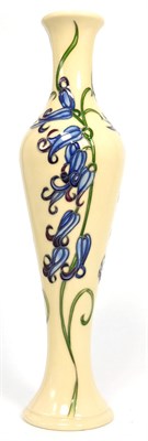 Lot 217 - A Moorcroft Bluebell Harmony pattern vase by Kerry Goodwin, 31.5cm