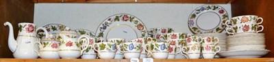 Lot 262 - ~ A Royal Worcester 'Virginia' pattern tea and coffee wares (one shelf)