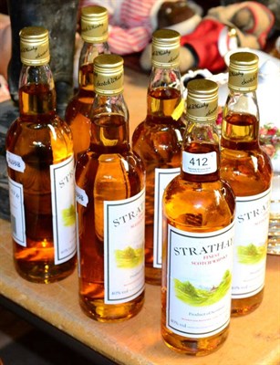 Lot 412 - Six bottles of Strathayr Scotch Whisky, Monkwood Estates, 70cl