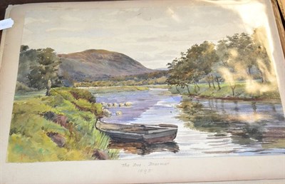 Lot 418 - A quantity of unframed watercolours