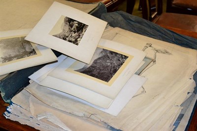 Lot 419 - A quantity of photographs and watercolour