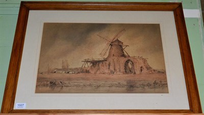 Lot 1027 - British School (19th century) ";St Benet's Abbey";, Norfolk, watercolour