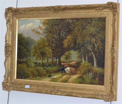 Lot 1048 - JD Morris (19th/20th century) ";Epping Forest";, signed, inscribed verso, oil on canvas